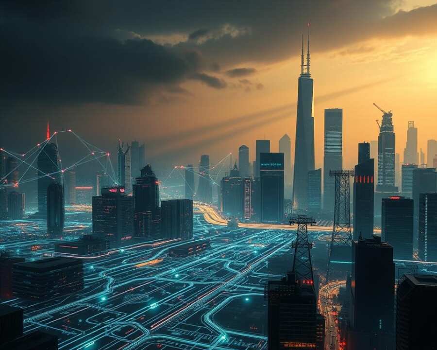 A dystopian cityscape illuminated by the eerie glow of cyber-enhanced displays. In the foreground, a network of interconnected circuits and holographic interfaces depict the evolution of tactical strategies, their patterns morphing and adapting over time. Towering data spires rise in the background, casting long shadows that hint at the ever-changing landscape of digital warfare. Streaks of neon light dance across the scene, reflecting the rapid pace of technological advancement. The atmosphere is charged with a sense of both innovation and foreboding, as the viewer glimpses the future of cyber-tactics unfolding before their eyes. A dystopian cityscape illuminated by the eerie glow of cyber-enhanced displays. In the foreground, a network of interconnected circuits and holographic interfaces depict the evolution of tactical strategies, their patterns morphing and adapting over time. Towering data spires rise in the background, casting long shadows that hint at the ever-changing landscape of digital warfare. Streaks of neon light dance across the scene, reflecting the rapid pace of technological advancement. The atmosphere is charged with a sense of both innovation and foreboding, as the viewer glimpses the future of cyber-tactics unfolding before their eyes.