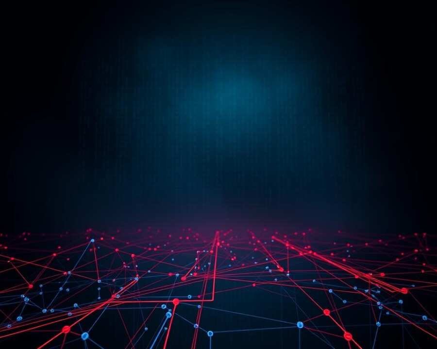 A holistic visualization of the MITRE ATT&CK framework techniques, depicted against a dark, ominous backdrop. In the foreground, a series of interconnected nodes and pathways represent the various attack vectors, tactics, and techniques employed by threat actors. The nodes are rendered in a sleek, minimalist style, with a color palette ranging from cool blues to fiery reds, reflecting the spectrum of cyber threats. In the middle ground, a hazy, matrix-like grid serves as a backdrop, hinting at the complex web of cybersecurity challenges. The lighting is dramatic, casting long shadows and highlighting the intricate details of the framework. The overall atmosphere conveys a sense of the gravity and importance of understanding the MITRE ATT&CK methodology in the context of modern cyber defense.